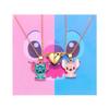Lilo Stitch Heart Pendant Necklace With Alloy Charm For Couples And Friends
