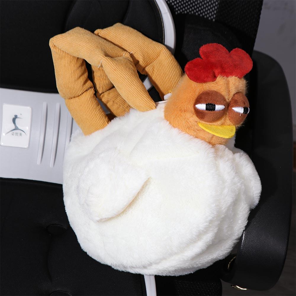 Funny Plush Chicken Bag Large-Capacity Cute Chicken Handbags Bags Hen Shape Plush Bag Travel