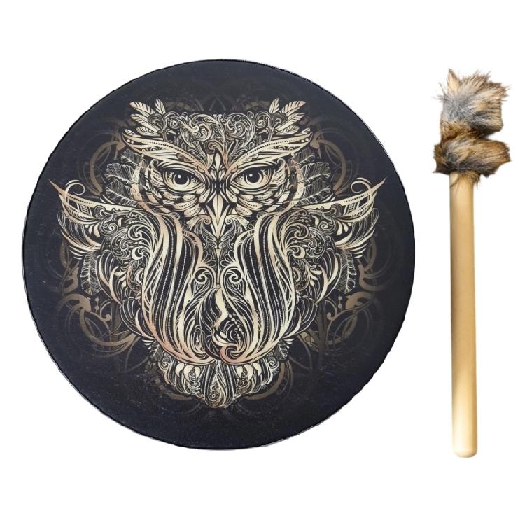 Nation Musical Instruments Ударные Барабан Красивое Искусство Шаманский Барабан Уникальный Узор Ручной Барабан С Палочкой Долговечный
