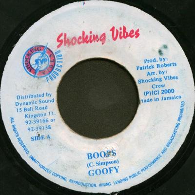 7-дюймовая пластинка GOOFY - Boops NONE Shocking Vibes 2000 Ямайка Регги, Ска и Даб Б/У