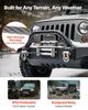 Electric Winch, 4500 kg Load Capacity, 12V DC Truck Winch with 8.3 mm x 19.8 m Steel Rope, Wireless & Wired Remote Control, IP55 Waterproof for Towing