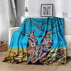 Australian Aboriginal Style 161 Blanket Warmthful Decor Perfect for Seaside Couch Office Chair Four Seasons Universal Modern