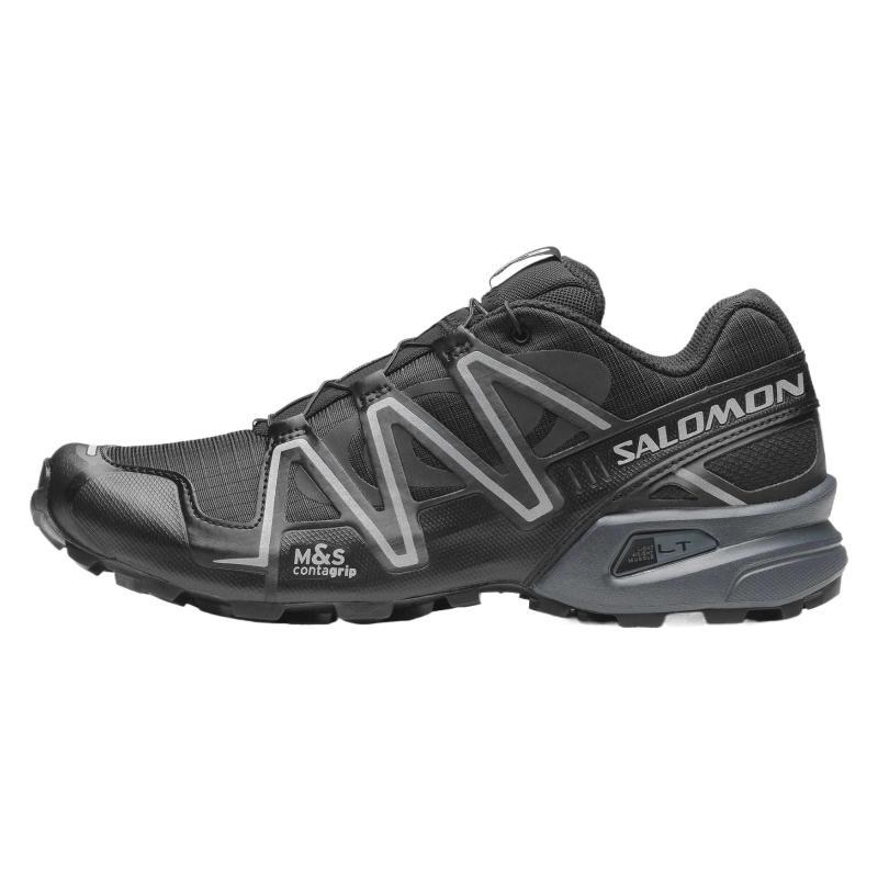 SALOMON Speedcross 3 Abrasion Resistant Breathable Low Top Running Shoes Unisex Black Sneakers 476765