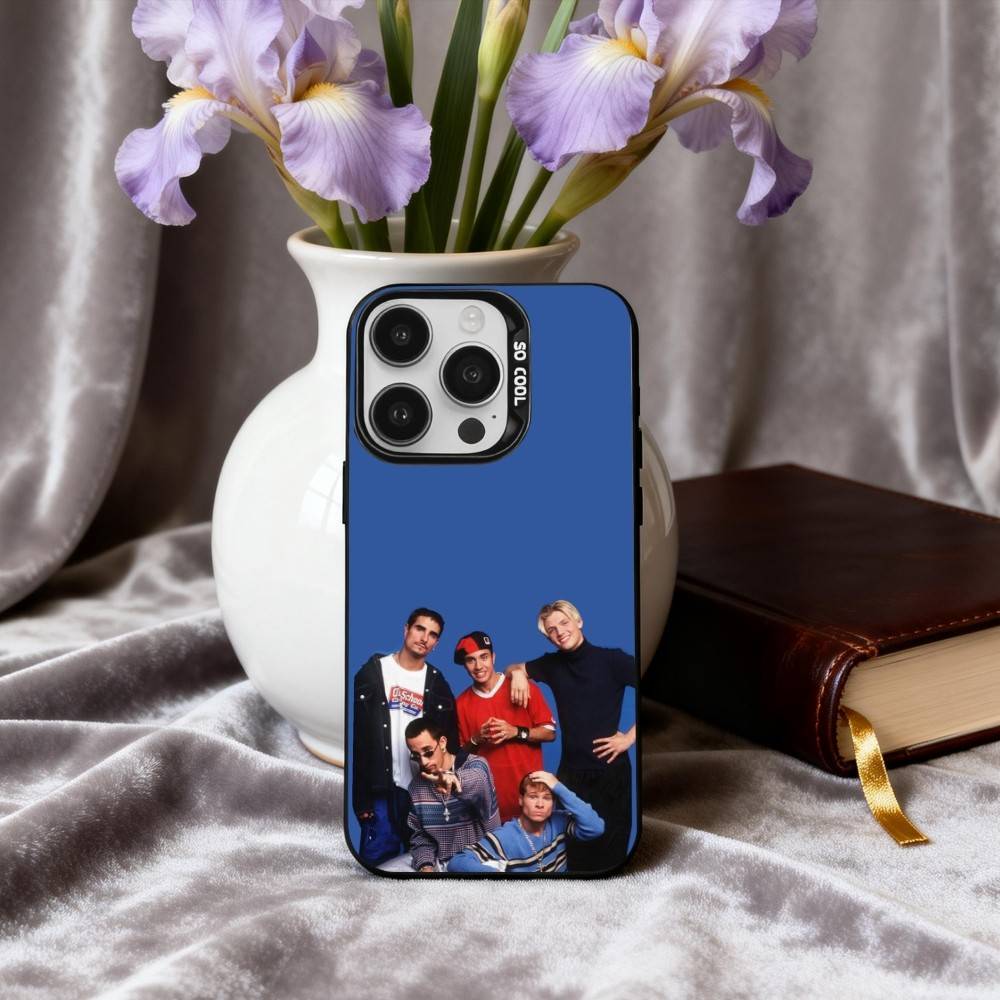 Американская группа B-Backstreet B-Boys Чехол для телефона для iPhone17,16,15,14,13,12,11 Plus,Pro Max Черный Конфетный серебристый чехол для телефона