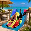 Rainbow Bing Friends Singing Beach Towel Microfiber Beach Towel, Lightweight and Quick-Dry, for Summer Travel, Swimming Pool Fan Birthday Gift