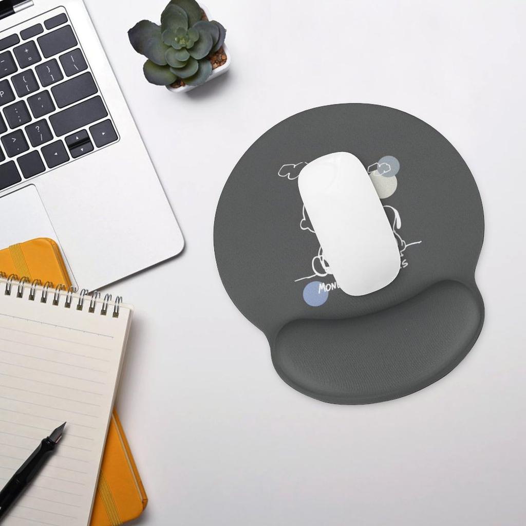 Снупи Чарли Браун Коврик для мыши Силиконовый Тонкий Маленький Удобный Поддержка запястья Подушка Подставка для запястья Игровой Офисный Популярный Женский Мужской Стильный Милый