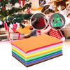 80pcs Assorted Colors DIY Craft Material Square Shape Nonwoven Felt Fabric Felt Sheets  Home Sewing