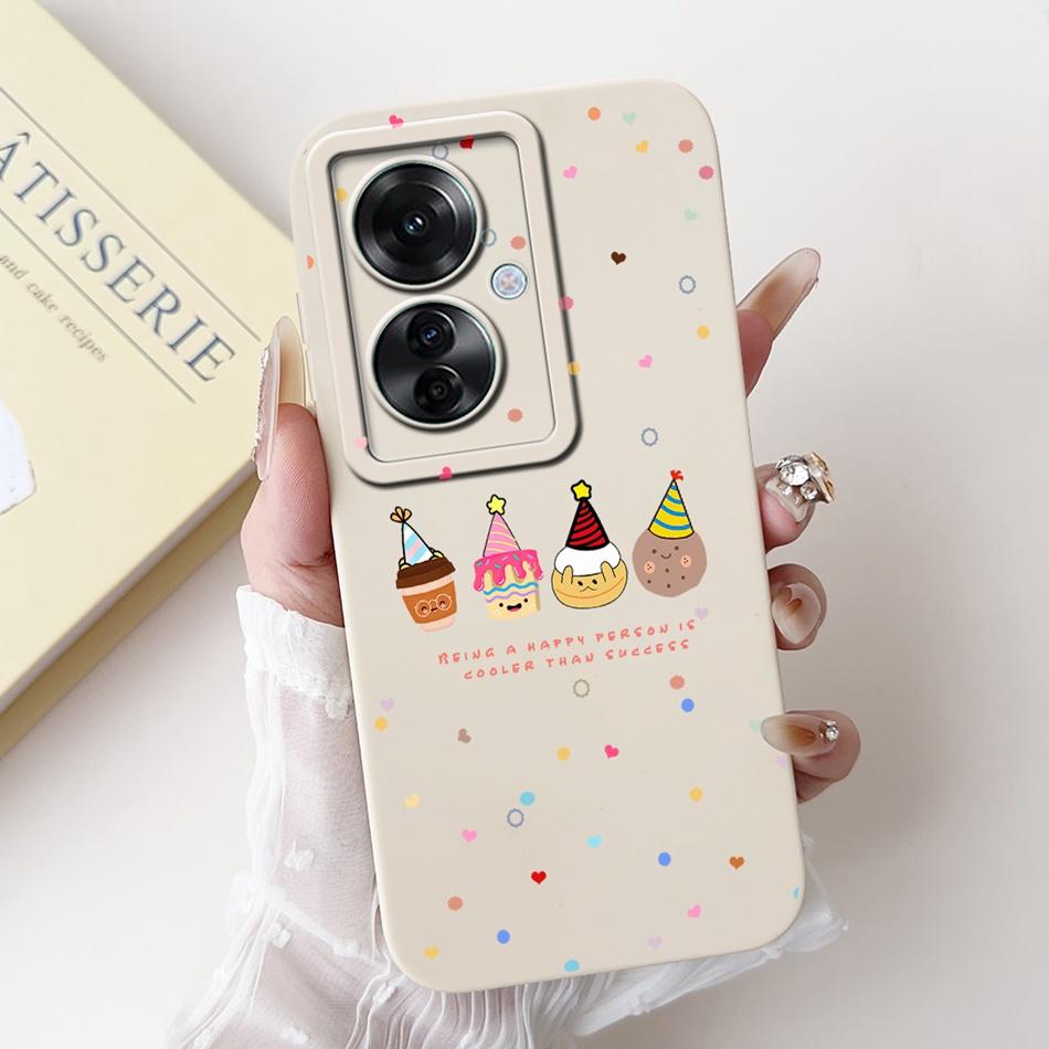 For OPPO Reno11 F 5G Case Reno 11F CPH2603 2024 Elegant Printing Camera Protective Shockproof Soft Silicone Phone Cases