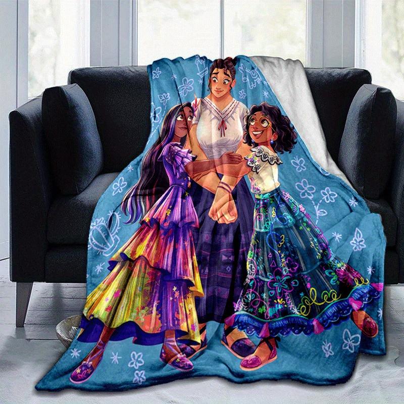 1pc Encanto Printing Blanket - Soft, All-Season Throw for Office Blanket,  | Personalized Gift with Adorable Cartoon Design