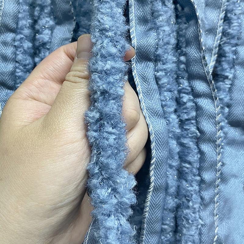 1 м DIY костюм ремесла искусственная отделка из овечьей шерсти аксессуары для одежды блестящая яркая шелковая отделка