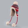Winter Hat with Ear Flaps Warm Autumn and Winter Plush Ear Flapper Hat Windproof Versatile Ear Protection Ski Cap
