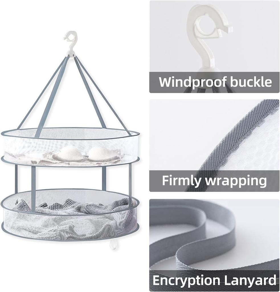 Сетчатая сушилка, подвесная сушилка, складная сушилка для носков, двухъярусная сетевая корзина, стойки для свитеров, игрушек, носков, трав, для улицы, дома