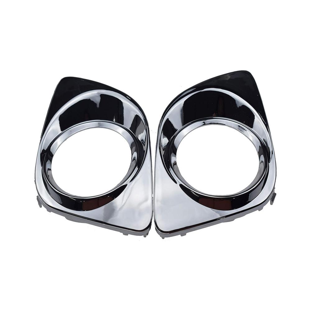 Левая и правая хромированные накладки на противотуманные фары переднего бампера подходят для Toyota Venza 2009-2012