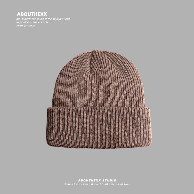 Ear Protection Warm and Cold Proof Knitted Hat  Large Head Circumference  Face Showing Small Wool Blended Japanese Cold Hat for Men