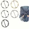 5pcs Metal Circular Rings Decorative Buckle For Cloth Corner, T-Shirt Waist Cincher, Collar, Ties, Applicable For Clothes, Belts, Scarves