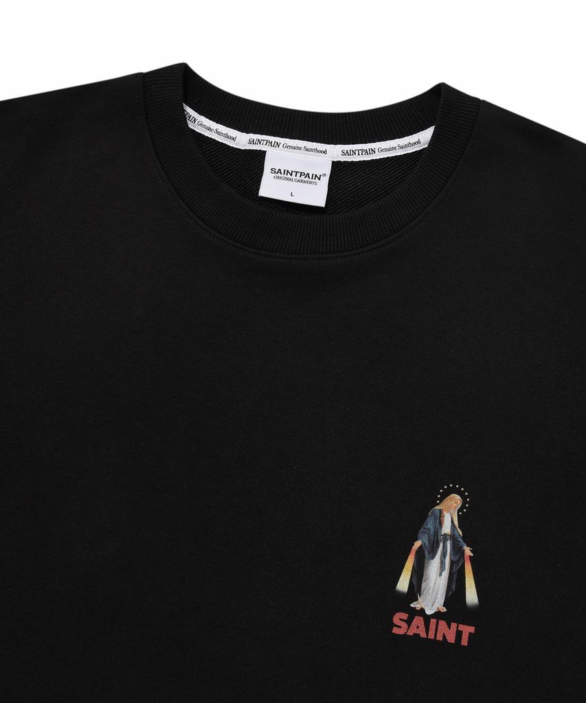 SAINTPAIN Sp Grace Marie Свитшот с круглым вырезом-Черный