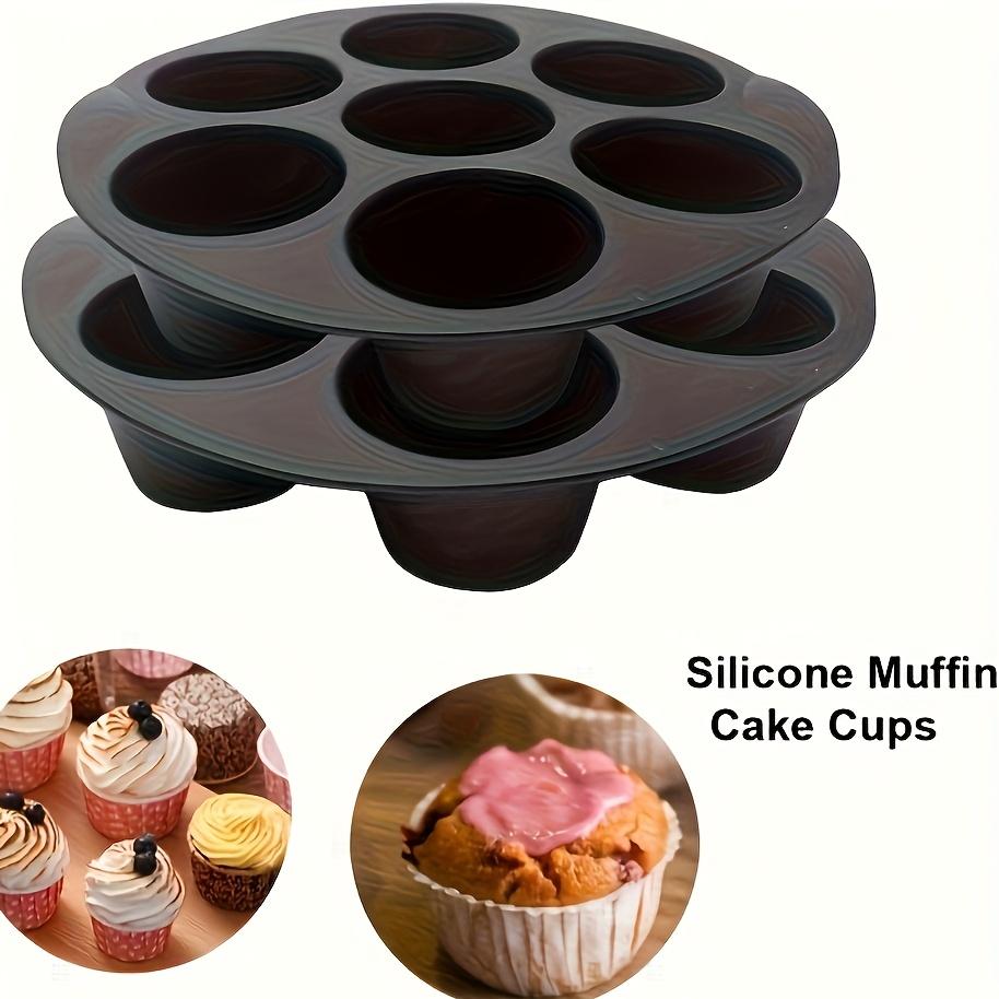 Универсальная силиконовая форма для выпечки во фритюрнице - Складная, с антипригарным покрытием для тортов, кексов, маффинов и яичных закусок - Незаменимый кухонный аксессуар