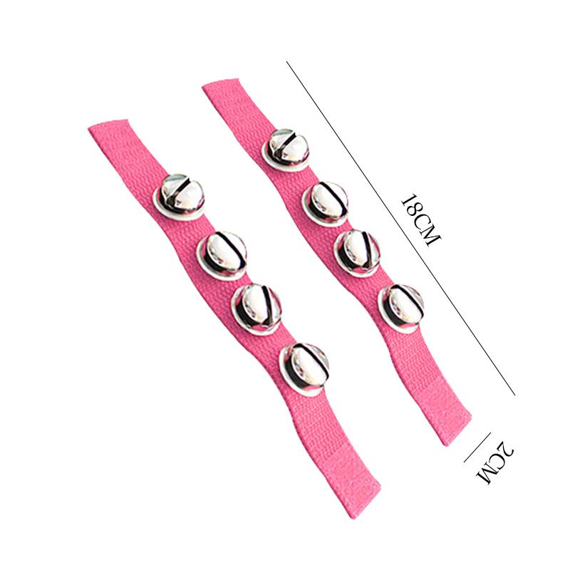 1 пара браслетов с бубенцами для детей, погремушки, игрушечные ударные, развивающие игрушки, носимые, нелегко деформируются, кольцо-бубенец Орф