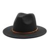 Men'S And Women'S White Woolen Top Hat Fashion Jazz Hat Felt Hat