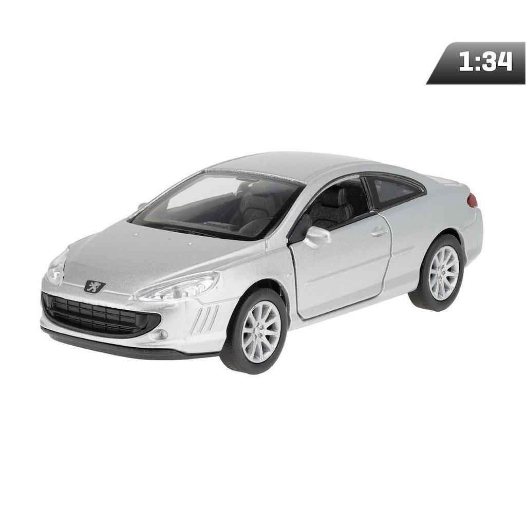Модель 1:34, Peugeot Coupe 407, серебристый