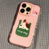 For Apple Mobile Phone Protective Cover Half Case Four-corner Lanyard Girls Fashion Three-dimensional Funny Cartoon Cute Mobile Phone Case