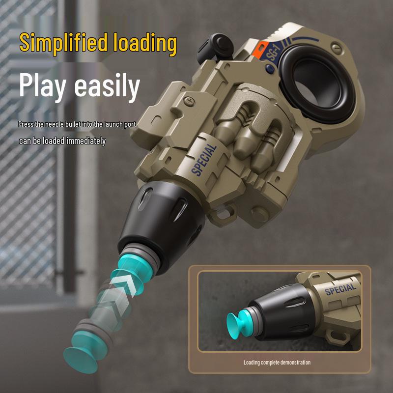 Детская мини-игрушка-спиннер Револьвер - Спиннер на кончике пальца Подарок для мальчиков с взводом одной кнопкой