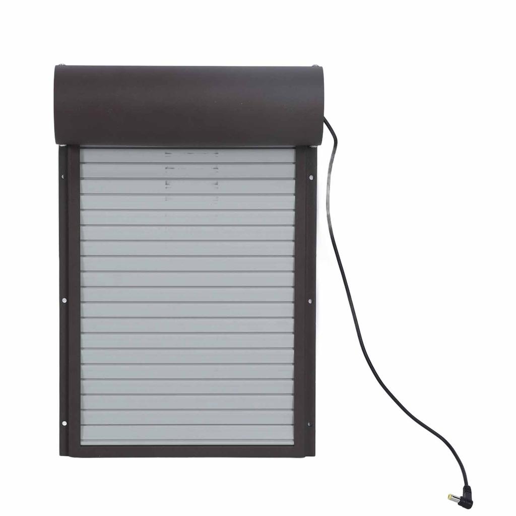 Автоматическая дверь для курятника, работающая на солнечной энергии, металлическая рулонная штора, дверь для курятника с таймером для