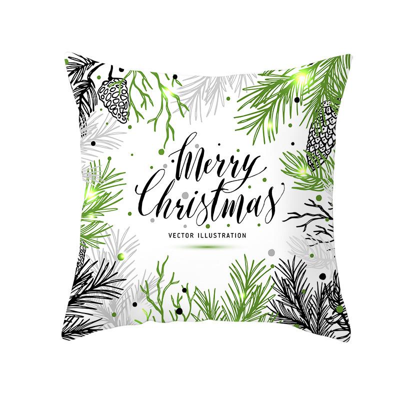 Fresh Green Christmas Pillow Cover Home Ornament Pillow Sleeping Pillow Cushion Cover Premium Durable Quality Useful