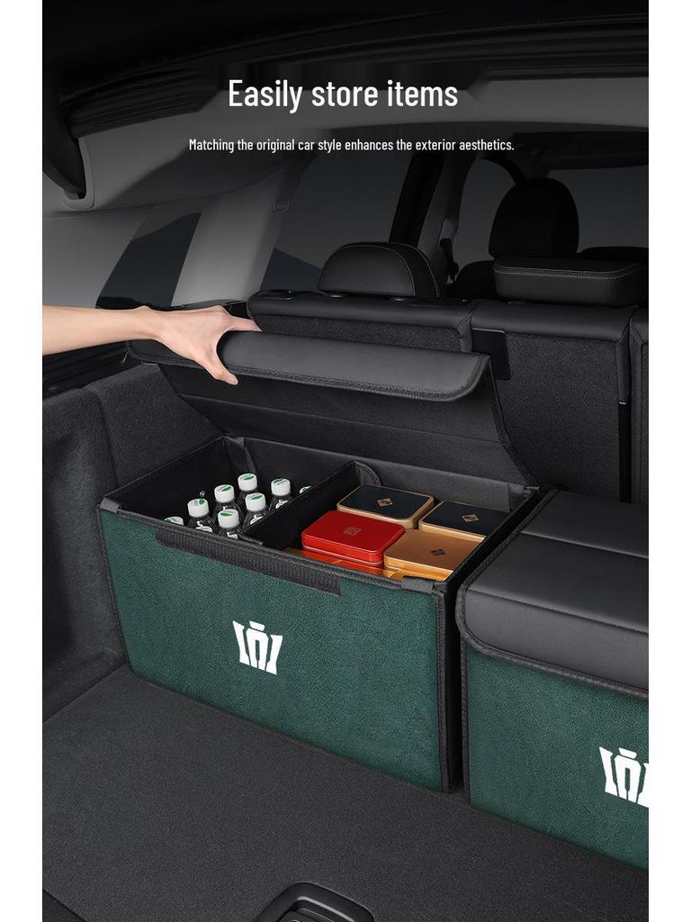 Toyota Crown Land Cruiser Trunk Organizer: Foldable Car Storage Box