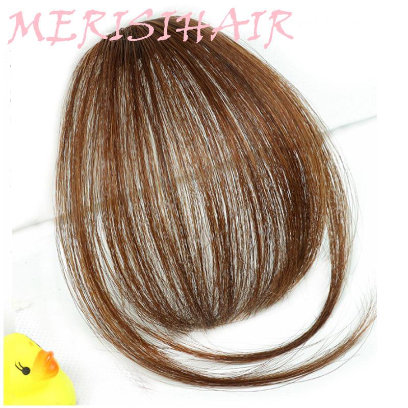 Синтетические пряди волос для создания красивой челки