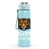 1PC Tiger Animal Group Art 750ml Color Plastic Sports Water Bottle Leakproof Flip Straw Lid Suitable for Sports Office Home Use