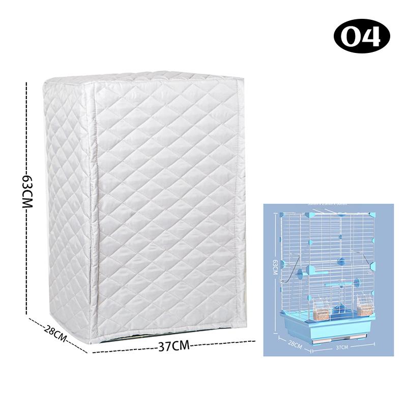 Зимний теплый чехол для клетки для птиц, хлопковый стеганый чехол для клетки, навес, защита от дождя, аксессуары для клетки для попугаев