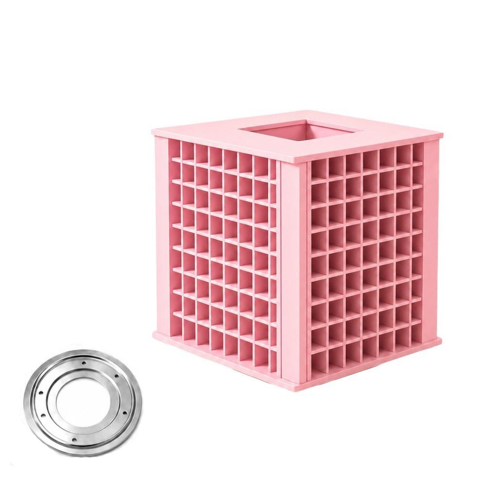 360° Rotating Storage Rack Bead Organizer Multi-Compartment Diamond Painting Jar Storage Rack Space-Saving Unit Upright