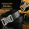 Men's Stylish Pure Cowhide Belt with Smooth Buckle - Casual and Versatile Wear
