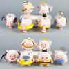 6 Eggy Pcs Party Sheep Design Mini Model Desktop Decoration Set Ornament