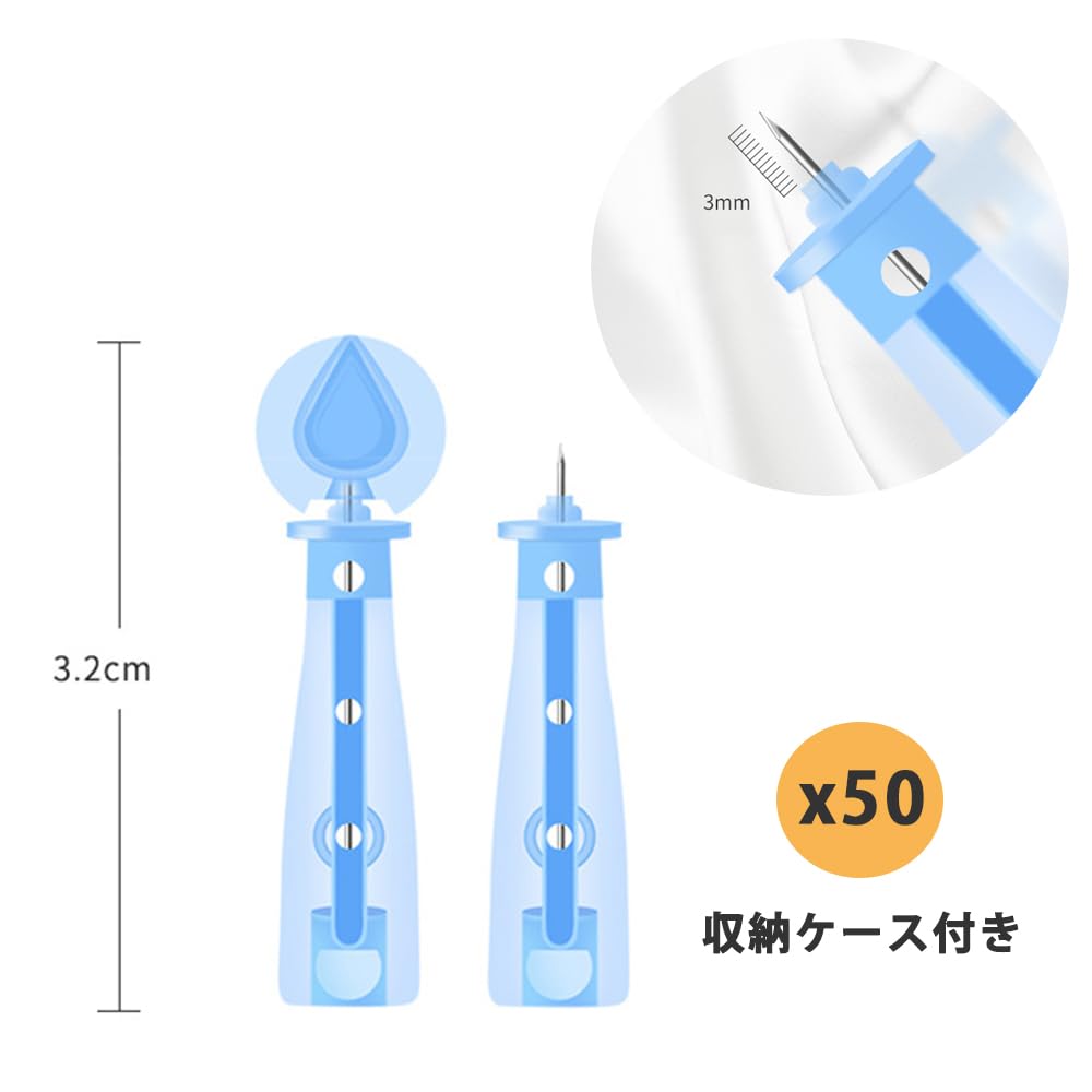 YFFSFDC Удаление черных точек Акне Поры АБС Красота Легкий Одноразовый Инструмент, Игла, Уход, Материал, Инструмент, Использование, Портативный, (50 шт.)