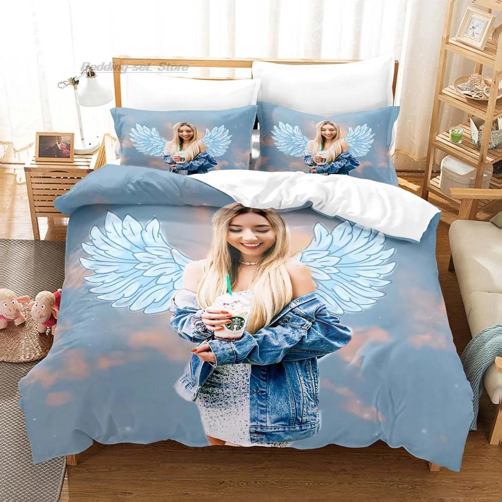 Rebekah Wing Merch Beki  Fluffy Bedding Collection Single Twin Full Queen King Size Bed Collection Aldult Kid Bedroom Duvetcover Collections 3D