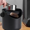 Espresso Dump Bin Shock-Absorbent Coffee Knock Box for Barista Espresso Dump Bin Grind Waste Bin Coffee Accessories Cafe Tools