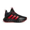 adidas OwnTheGame CNY K Износостойкие Средние Детские Баскетбольные Кроссовки Черно-Красные Детские GY0812