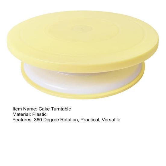 Cake Stand 11 Inch Rotating Cake Turntable Smooth 360 Degree Rotation Cake Decoration