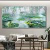 Large Monet Diamond Painting New 2023 Water Lilies Full Square Round Diamond Mosaic Pond Landscape Art For Living Room Decor U61