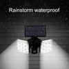 2108 Водонепроницаемый ABS На солнечной энергии Двухсенсорная световая головка Солнечный настенный светильник