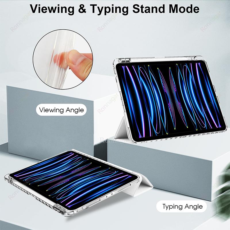 С держателем для карандаша Чехол для iPad A16 11-го Air11 13 дюймов M3 M2 iPad Pro11 12.9 13M4 M5 Air4 5 10-го 9-го 8 7 9.7 10.2 10.5