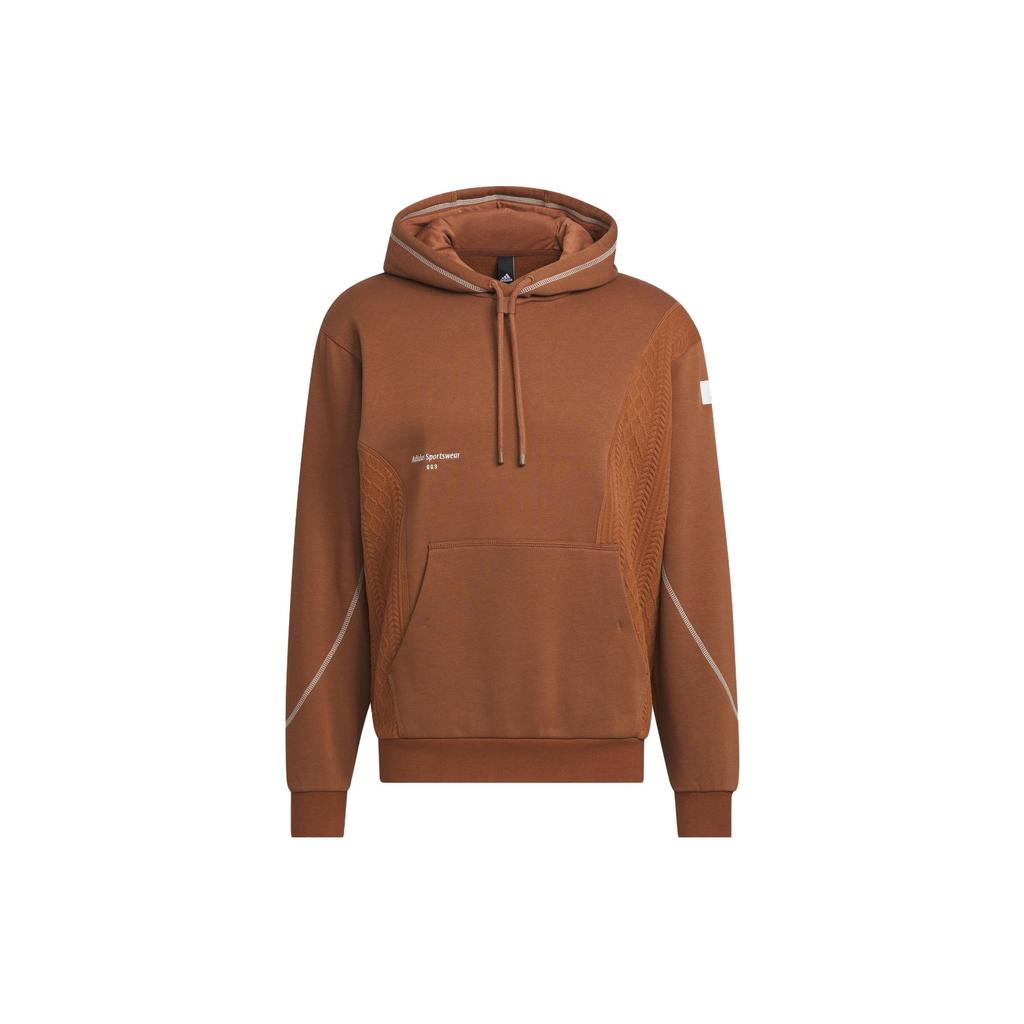 adidas Толстовка с капюшоном Lounge, мужские топы, коричневый цвет IQ1365