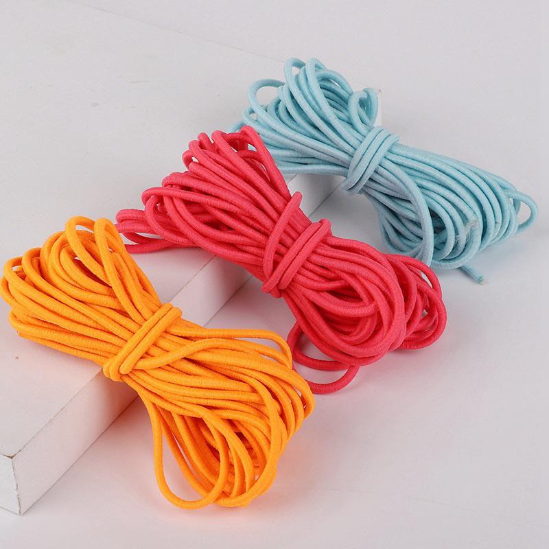 Vogue 2.5mm/2mm 5m/Pack Sewing Tools High Quality Coloured Durable DIY Elastic Band Handmade Sewing Material Accessories Elastic Cord
