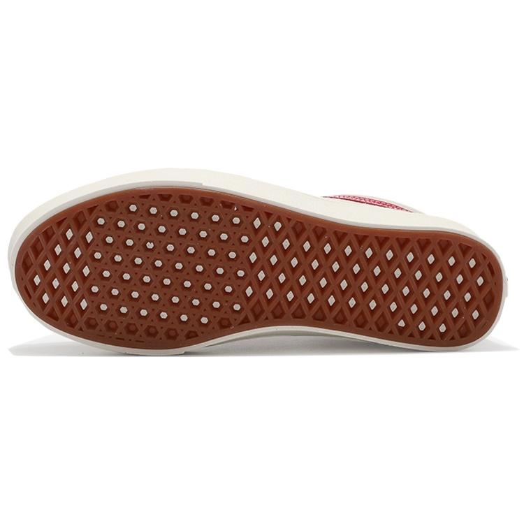 Vans Old Skool ComfyCush Low top Skateboard Shoes Unisex White Red VN0A3WMA2BI