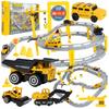 [PACZA][5] Car Track Construction Site Car + 3 Metal Construction Vehicles Z834