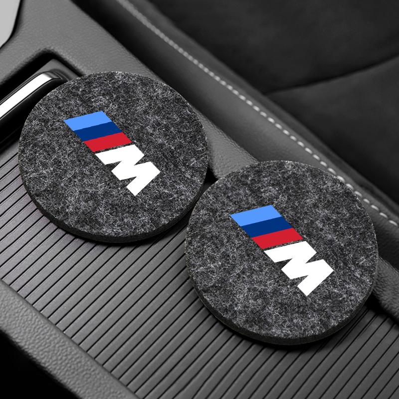 DSJW3 S85868 Car Interior Coaster Felt Anti-Skid Pad Car Interior Decoration Suitable For BMW M E36 E39 E46 E60 E90 E90