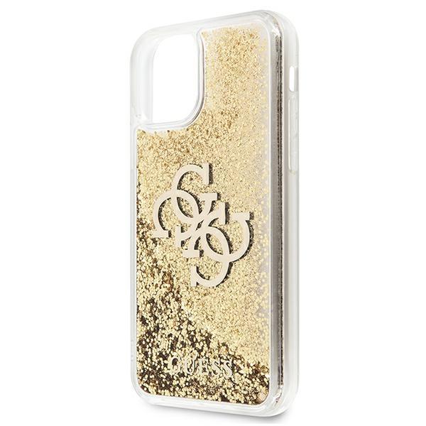 Etui do iPhone 11 Guess Liquid Glitter Złote
