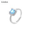 Классическое кольцо Lindon из медного сплава с цирконием, женские ювелирные изделия, свадебный подарок для вечеринки